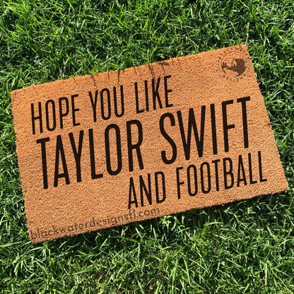Hope You Like Football (Showgirl Inspired) Doormat