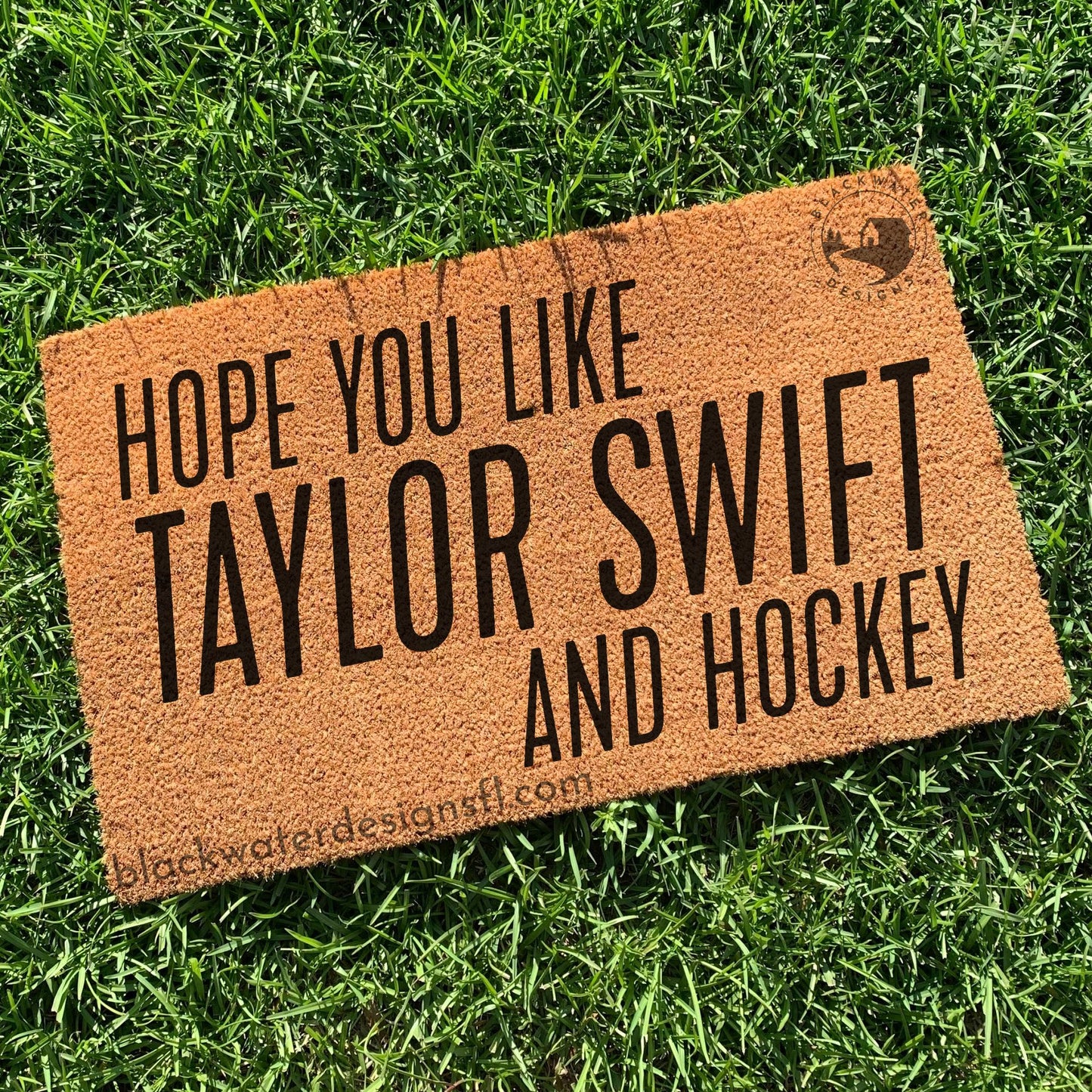 Hope You Like Hockey (Showgirl Inspired) Doormat