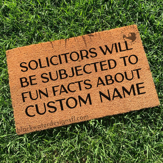 Solicitors Will Be Subjected Doormat