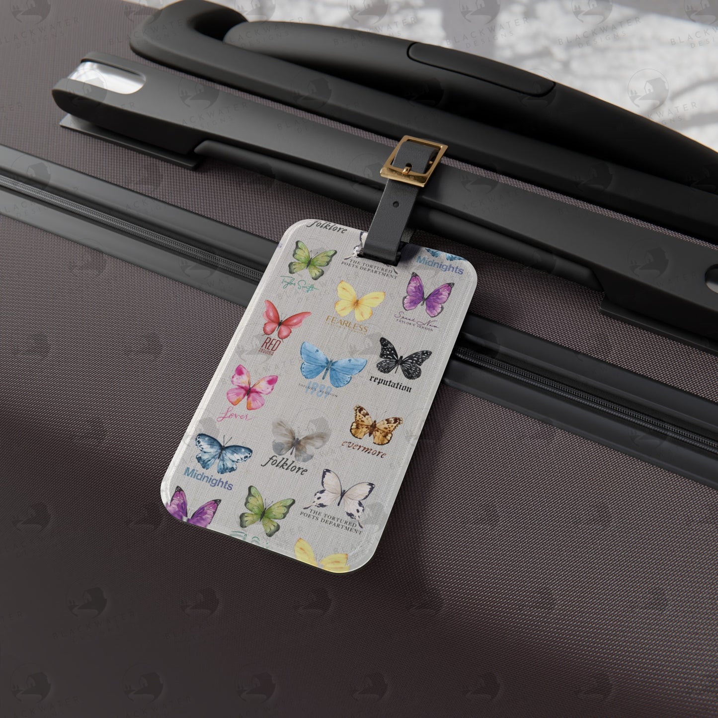 TS Butterflies Luggage Tag