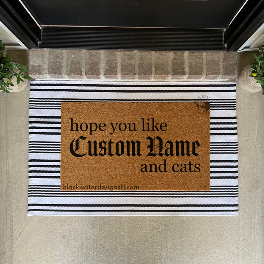 Hope You Like Cats (Reputation Inspired) Doormat
