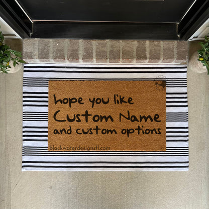 Hope You Like (1989 Inspired) and Custom Options Doormat