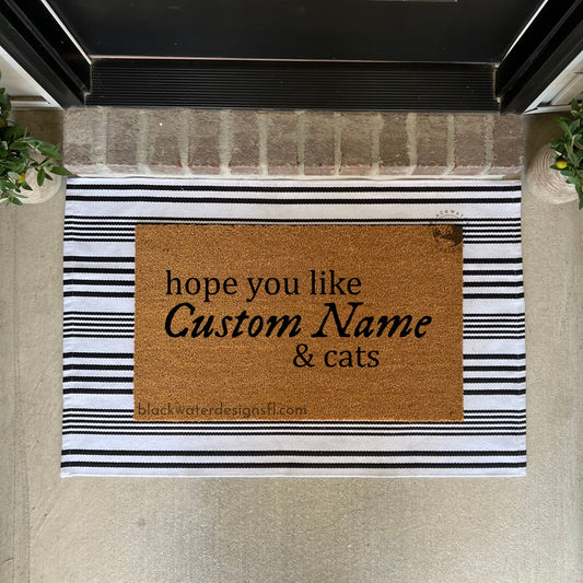 Hope You Like Cats (Folklore Inspired) Doormat