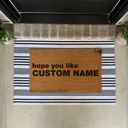 Hope You Like (Billie Inspired) Doormat
