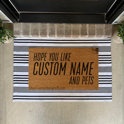 Hope You Like Pet Options (Showgirl Inspired) Doormat