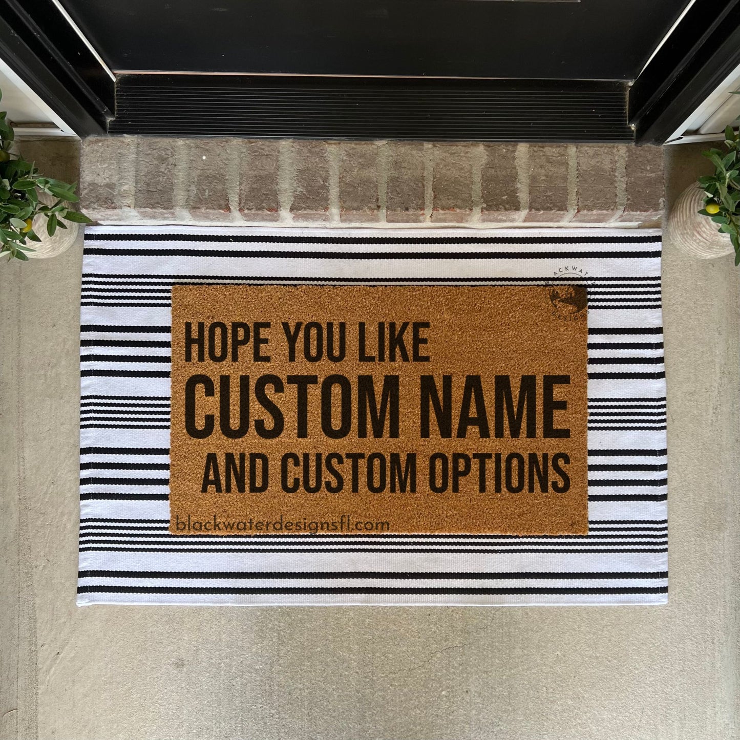 Hope You Like (Red Inspired) and Custom Options Doormat
