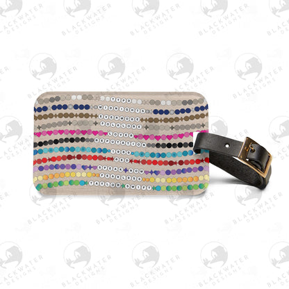 Eras Friendship Bracelet Luggage Tag