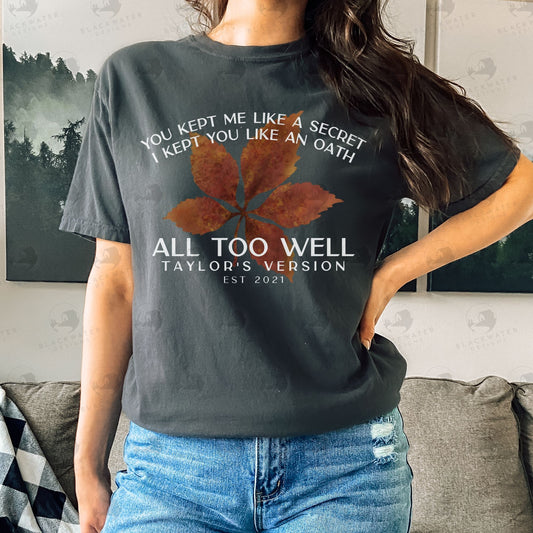 All Too Well Shirt