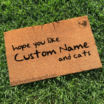 Hope You Like and Cats (1989 Inspired) Doormat