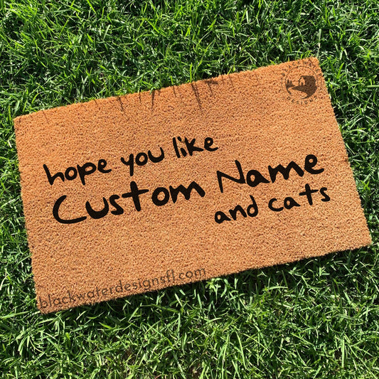 Hope You Like and Cats (1989 Inspired) Doormat