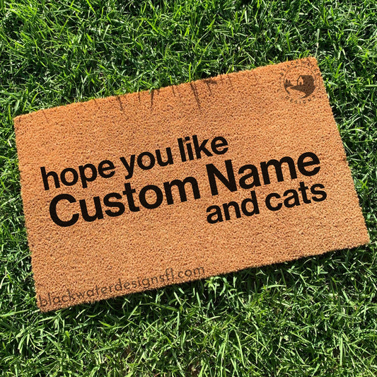 Hope You Like and Cats (Midnights Inspired) Doormat