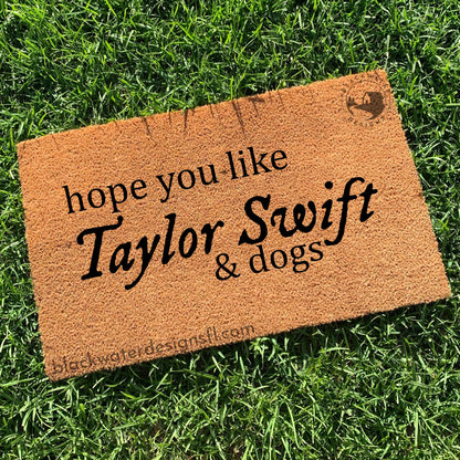 Hope You Like & Dogs Doormat (Folklore)