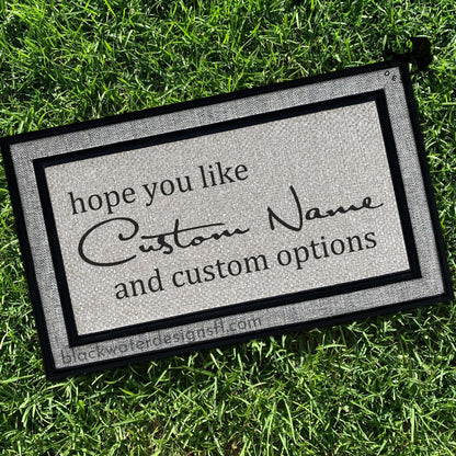 Hope You Like (Debut Inspired) and Custom Options All Weather Doormat