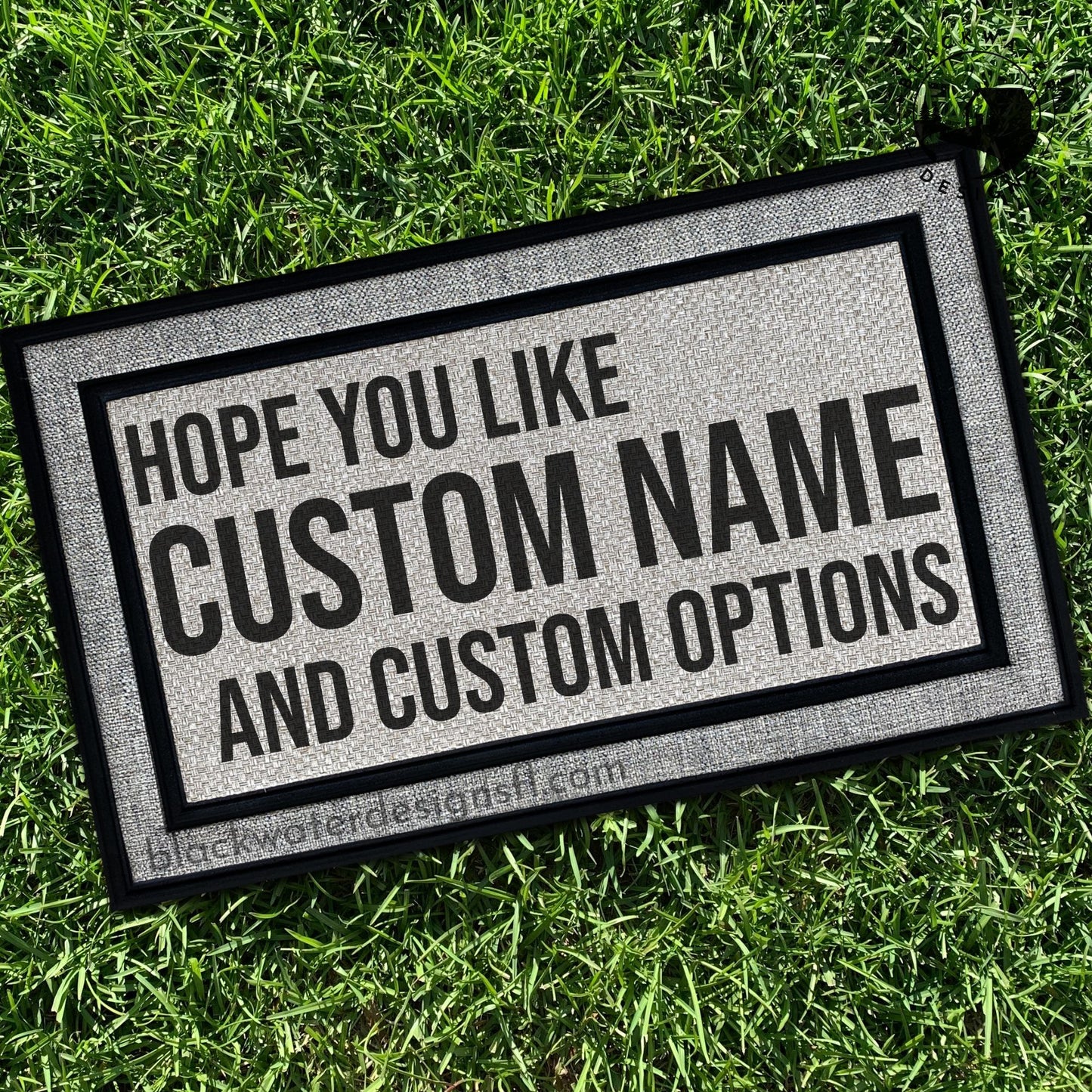 Hope You Like (Red Inspired) and Custom Options All Weather Doormat