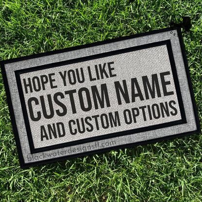 Hope You Like (Red Inspired) and Custom Options All Weather Doormat