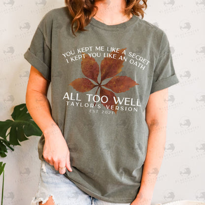 All Too Well Shirt