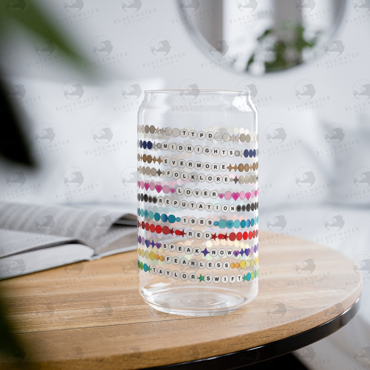 Eras Friendship Bracelet Glass Tumbler