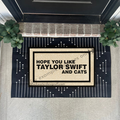 Hope You Like Cats (Lover Inspired) All Weather Doormat