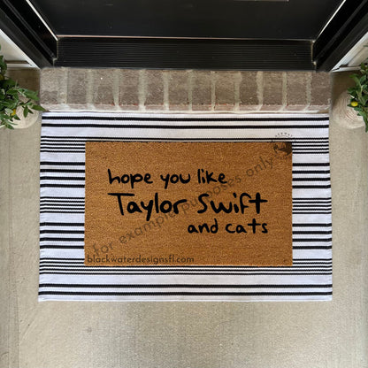 Hope You Like Cats (1989 Inspired) Doormat
