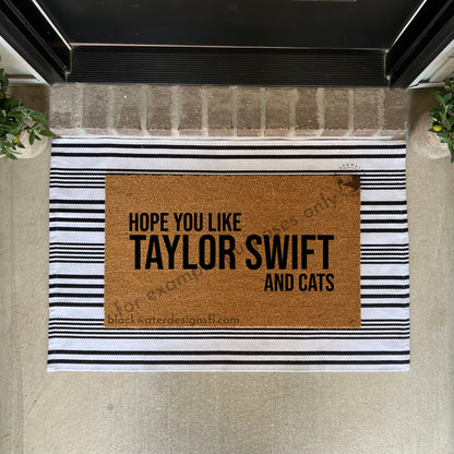 Hope You Like And Cats (Red Inspired) Doormat