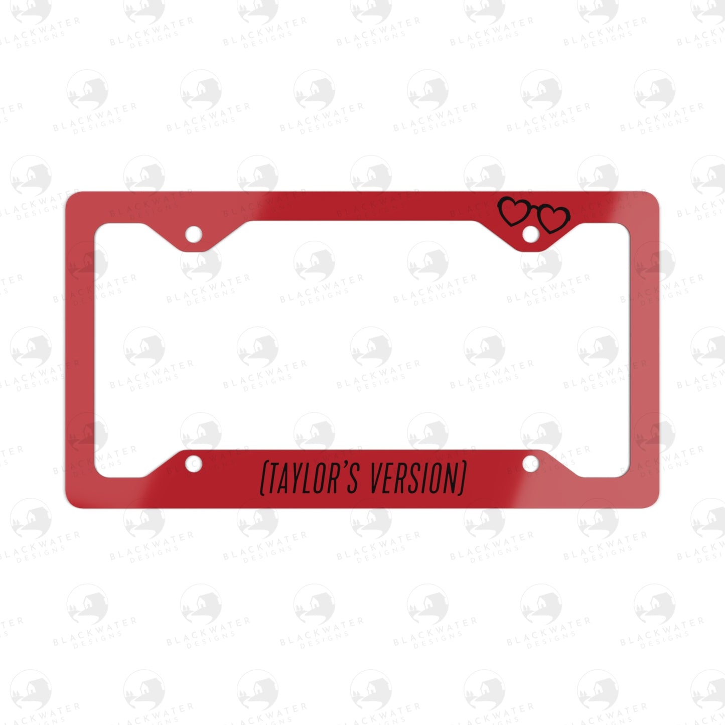 Taylor's Version License Plate Frame (Red)