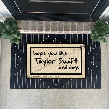 Hope You Like Dogs (1989 Inspired) All Weather Doormat