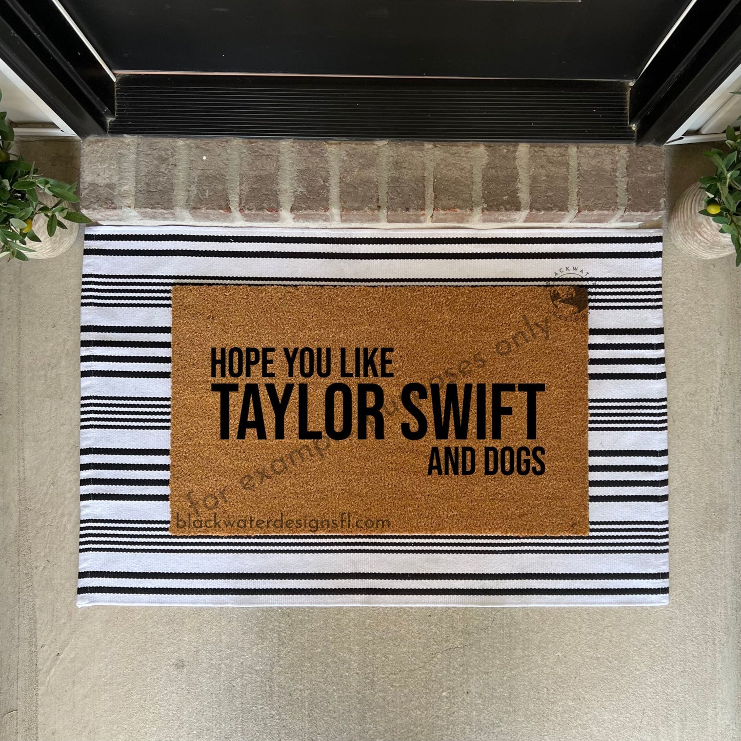 Hope You Like and Dogs (Red Inspired) Doormat