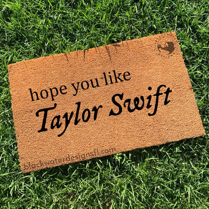 Hope You Like Taylor Swift Doormat (folklore)