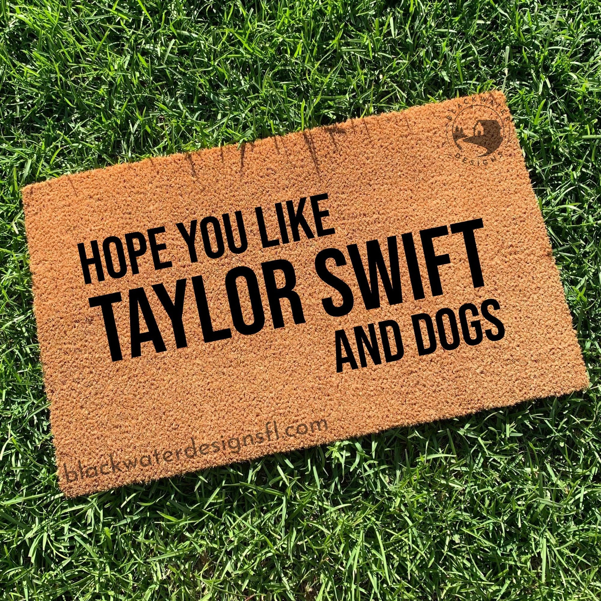 Hope You Like Taylor Swift and Dogs Doormat (RED album)