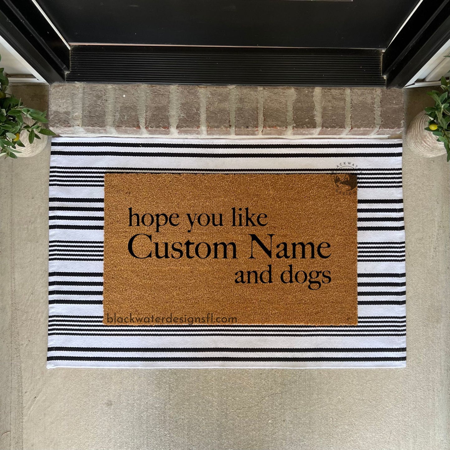 Hope You Like And Dogs Doormat, Eras Welcome Mat, Door Mat, Entryway Rug, Porch Decor, Housewarming Gift, Hand Painted