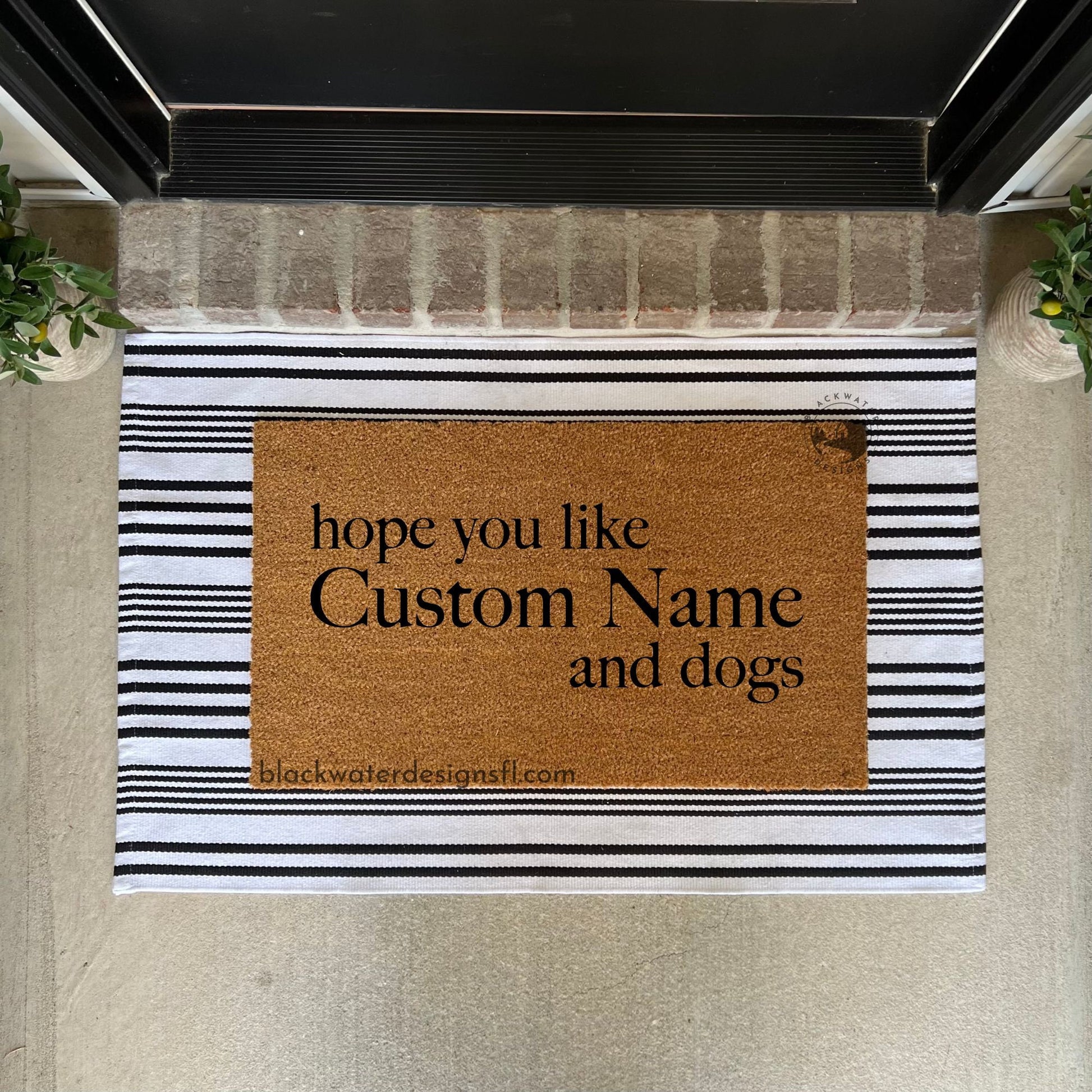 Hope You Like And Dogs Doormat, Eras Welcome Mat, Door Mat, Entryway Rug, Porch Decor, Housewarming Gift, Hand Painted