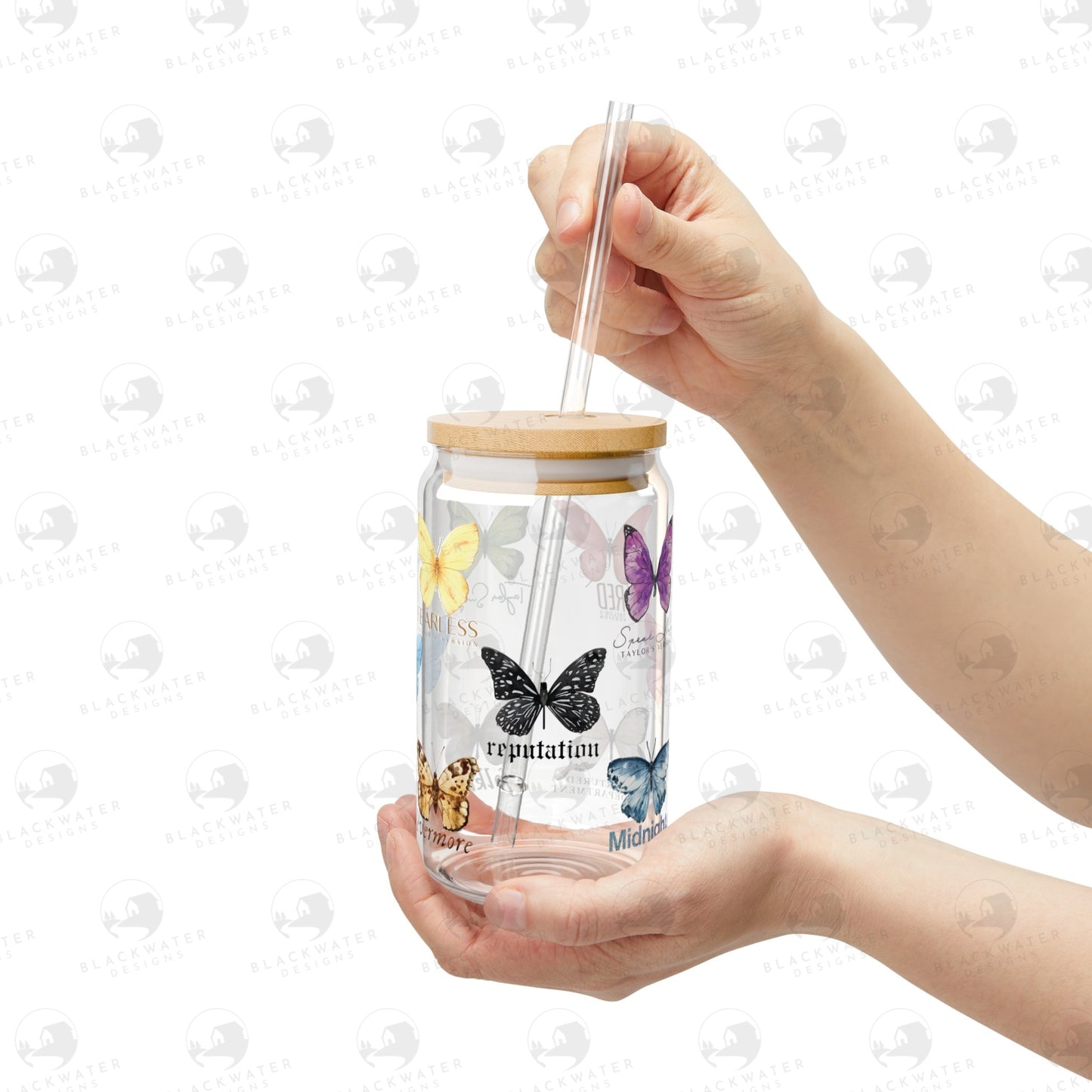 Eras Butterflies Glass Tumbler