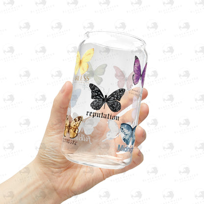 Eras Butterflies Glass Tumbler