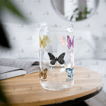 Eras Butterflies Glass Tumbler