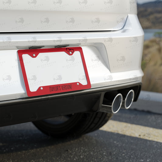 Taylor's Version License Plate Frame (Red)